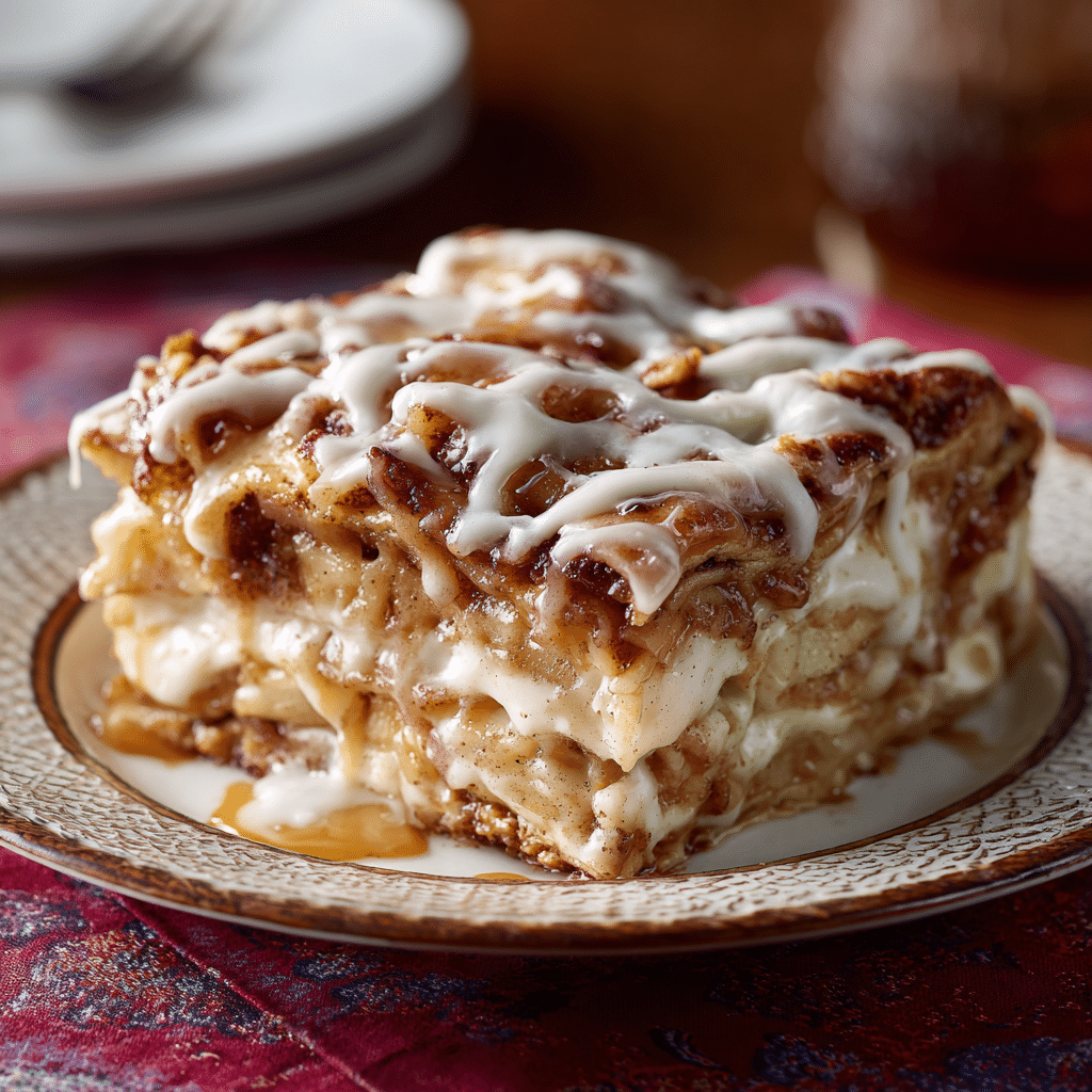 Cinnamon Roll Apple “Lasagna” Recipe