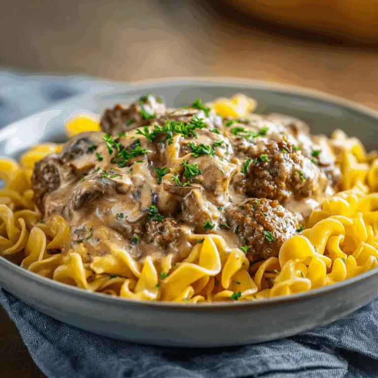 Ground Beef Stroganoff