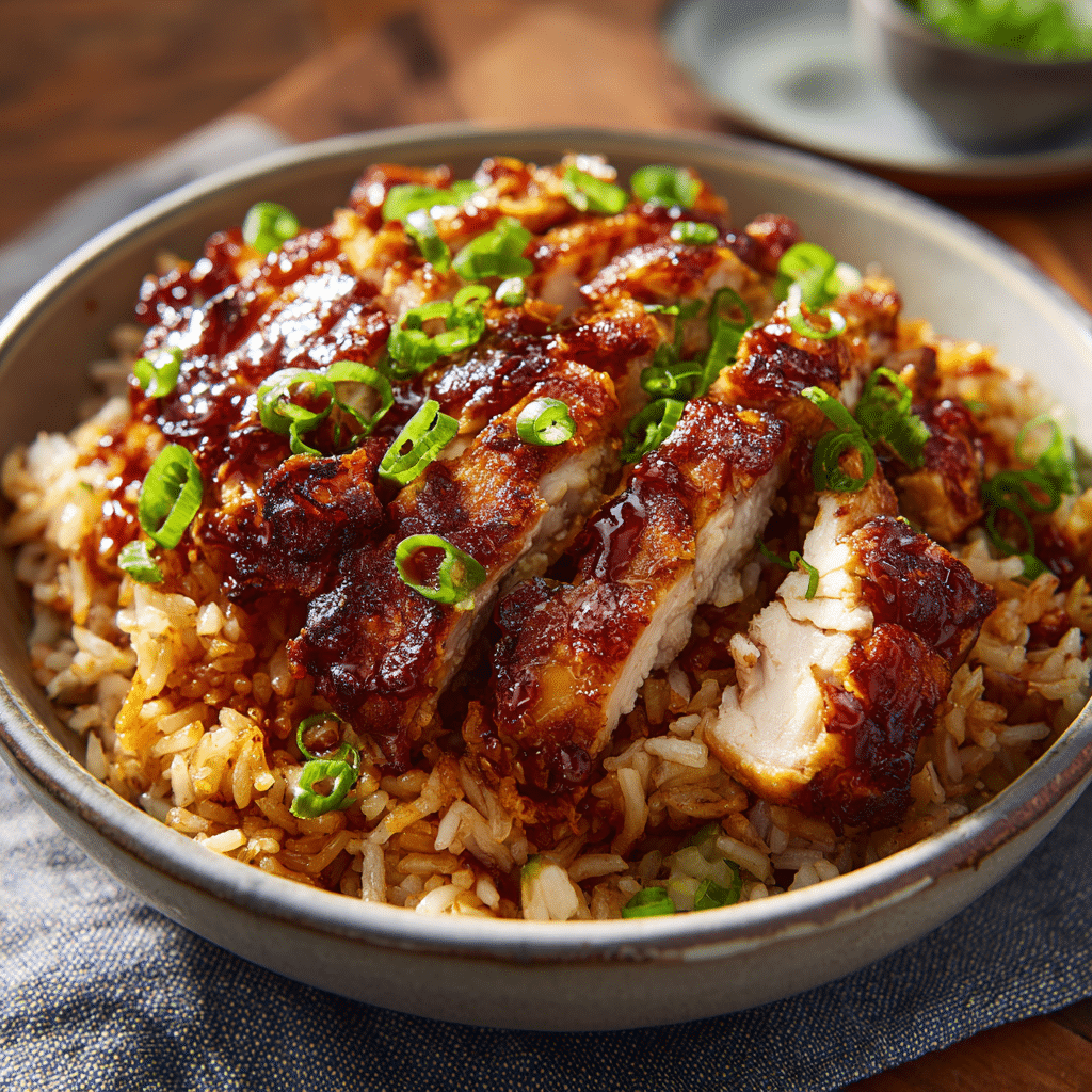 Honey BBQ Chicken Rice
