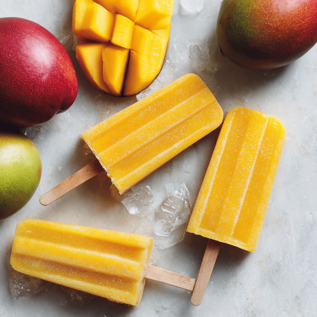 Tropical Mango Popsicles