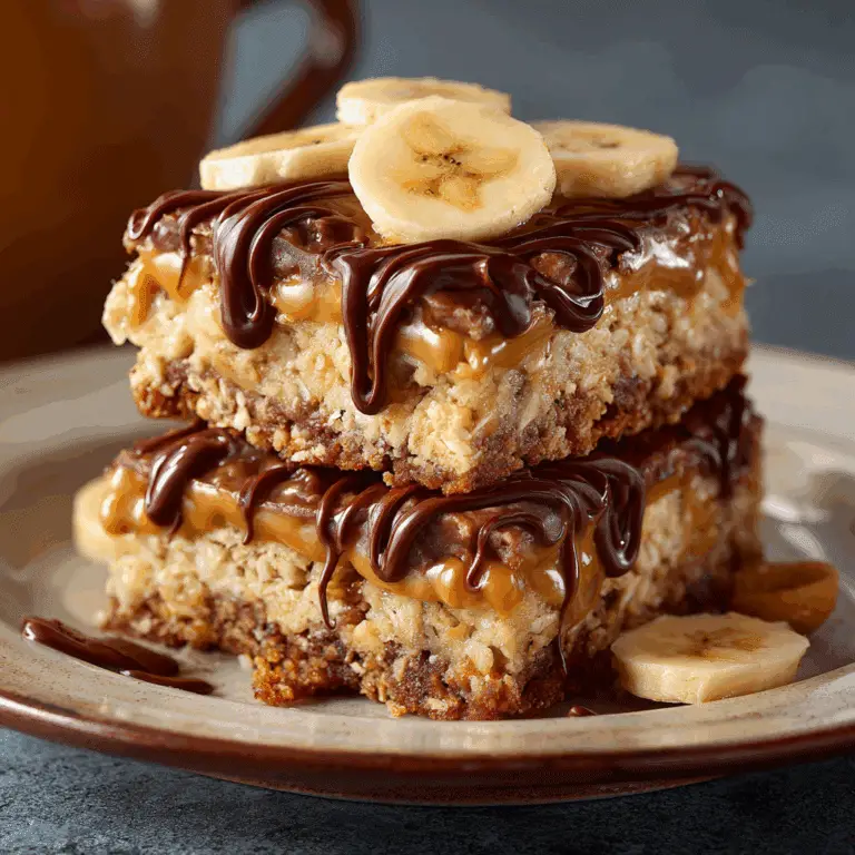 Easy Banana Peanut Butter Oatmeal Bars