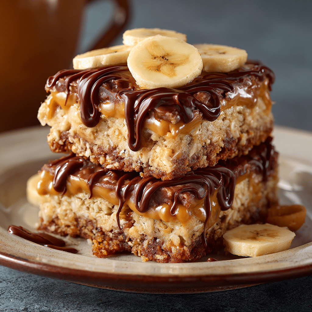 Easy Banana Peanut Butter Oatmeal Bars
