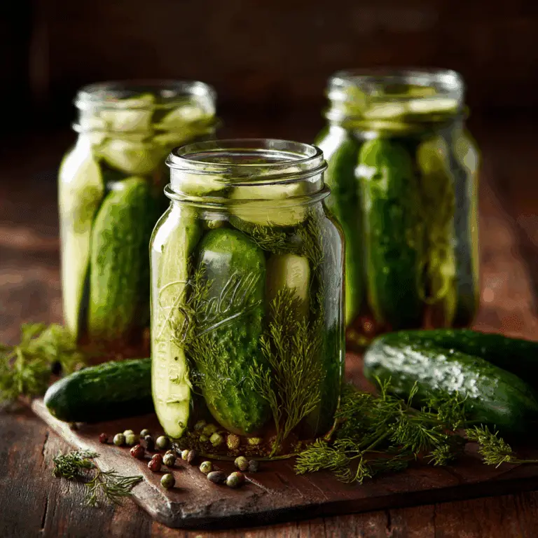 Homemade Canned Dill Pickles