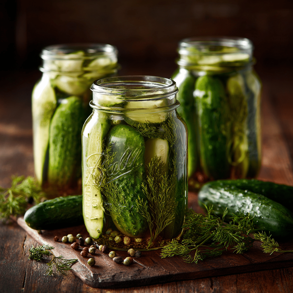 Homemade Canned Dill Pickles