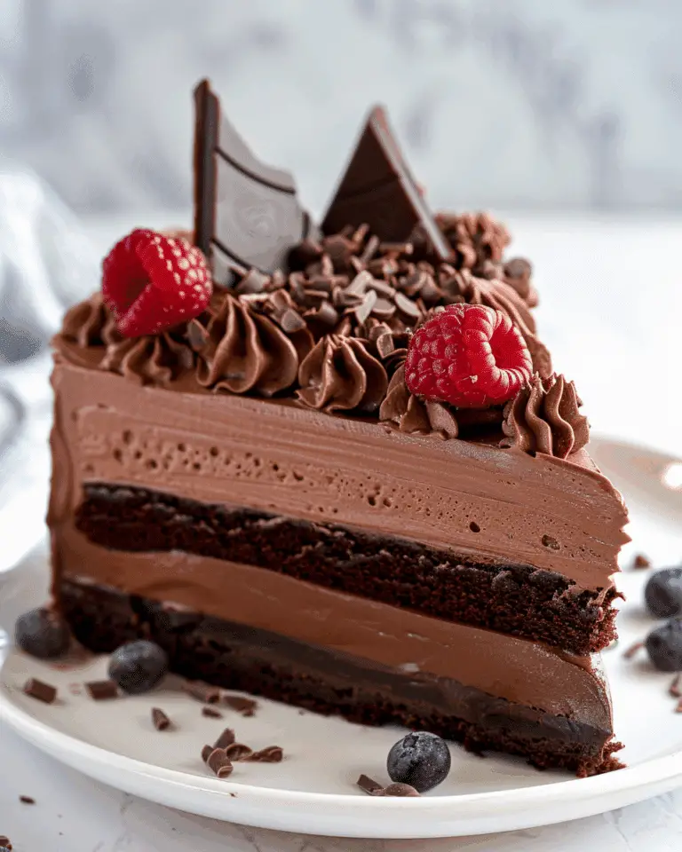 Triple Chocolate Mousse Cake