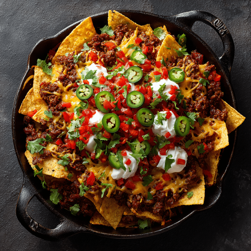 Ultimate Chili Beef Nachos