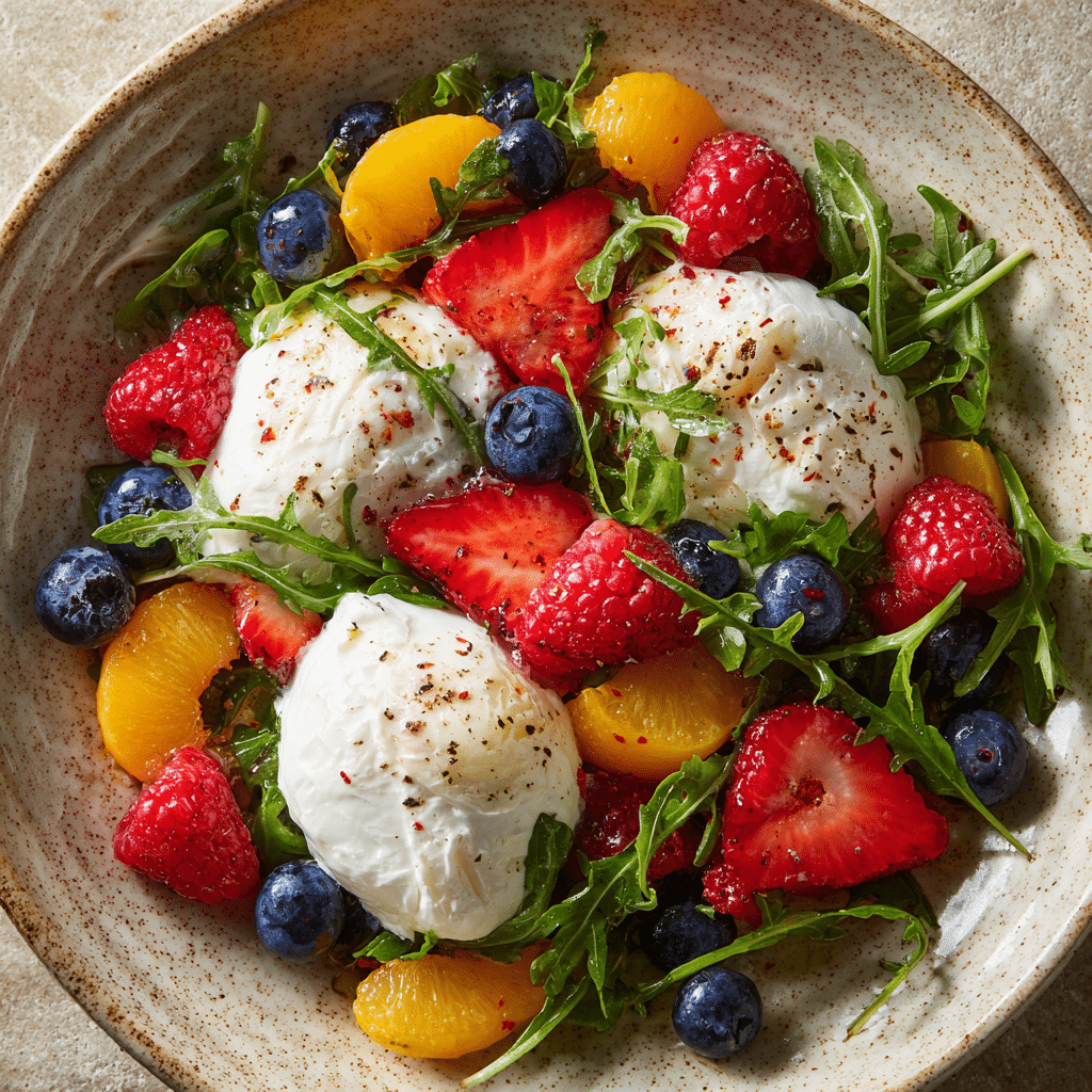 Summer Fruit Burrata Salad – A Fresh, Flavor-Packed Seasonal Delight