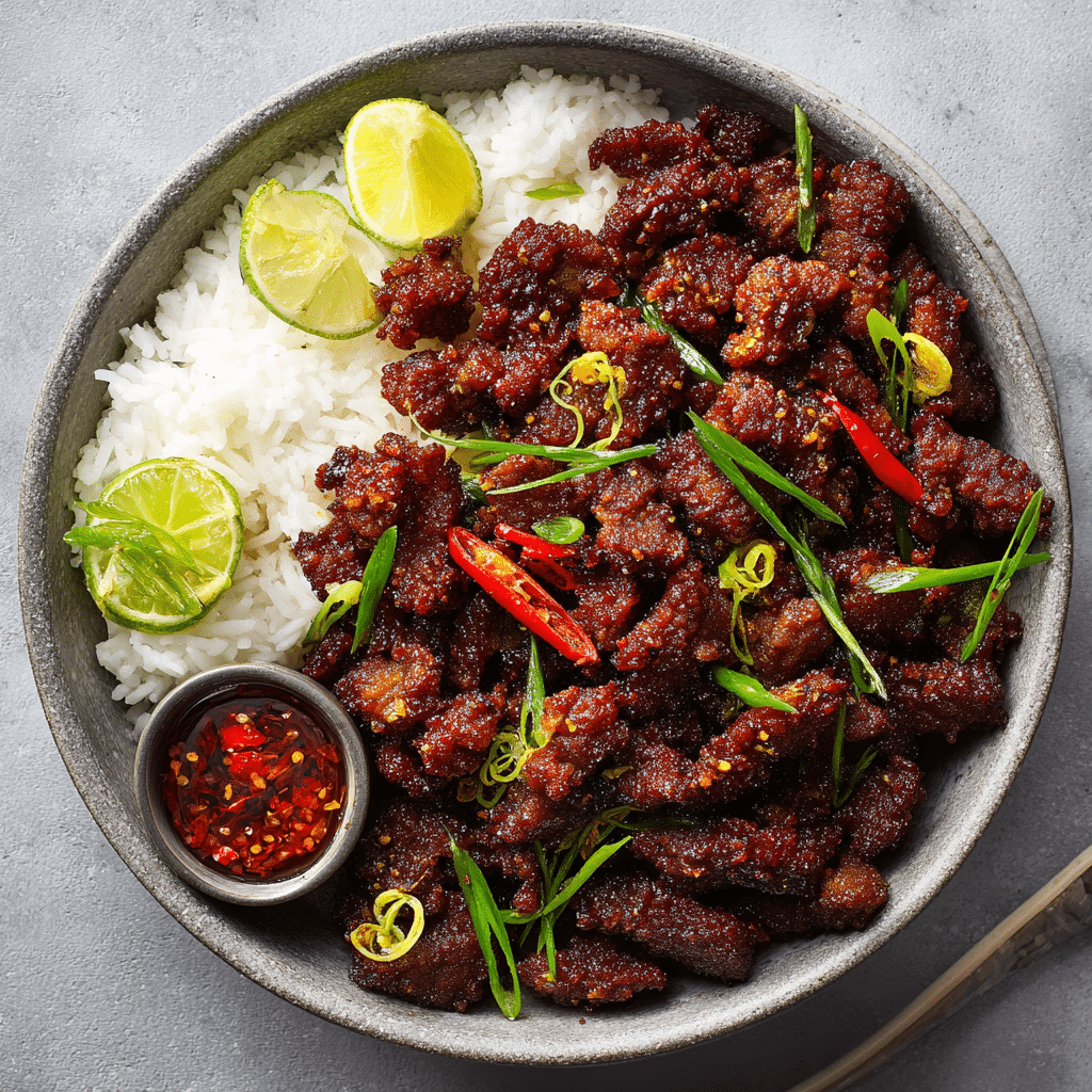 Air Fryer Crispy Beef (Better Than Takeout!)