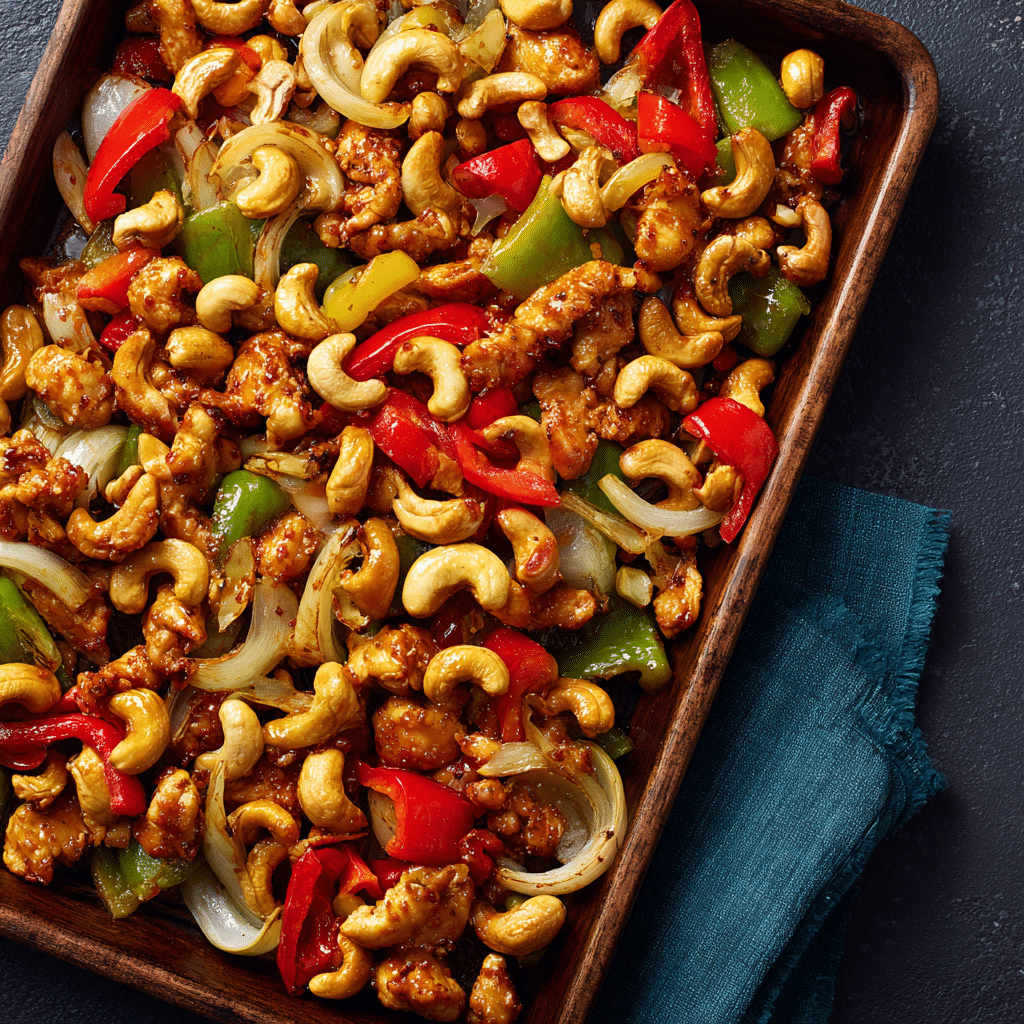 Sheet Pan Cashew Chicken