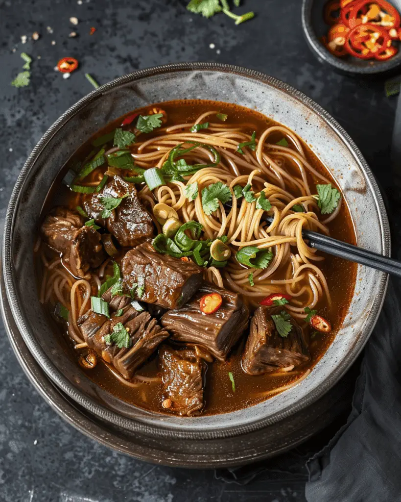 Satay Beef Noodle Soup