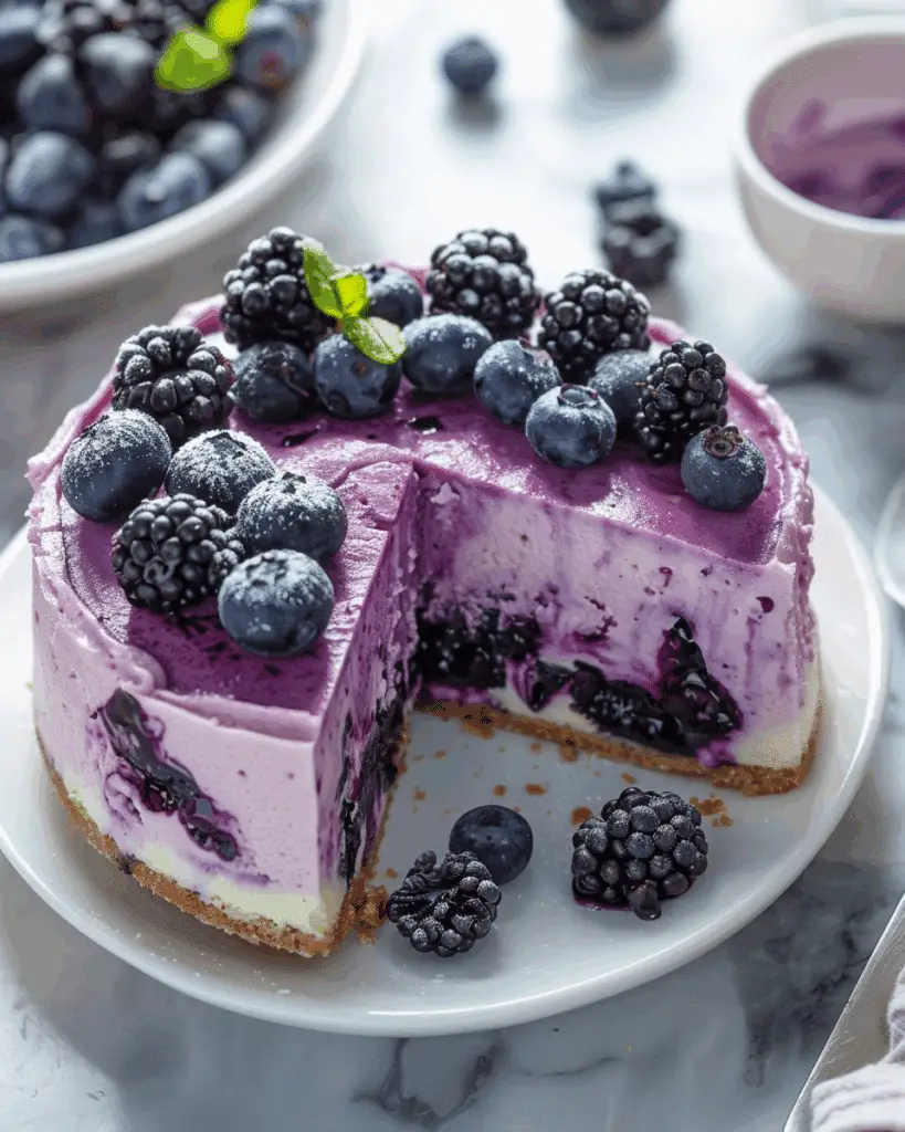 Irresistible Blueberry Dream Cheesecake