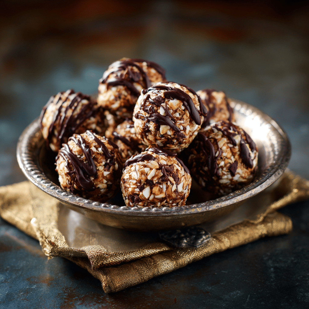 Banana Chocolate No Bake Energy Balls