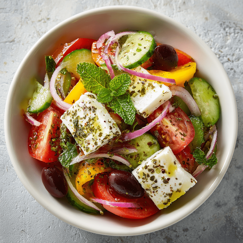 Greek Salad (Horiatiki) – A Refreshing Taste of the Mediterranean