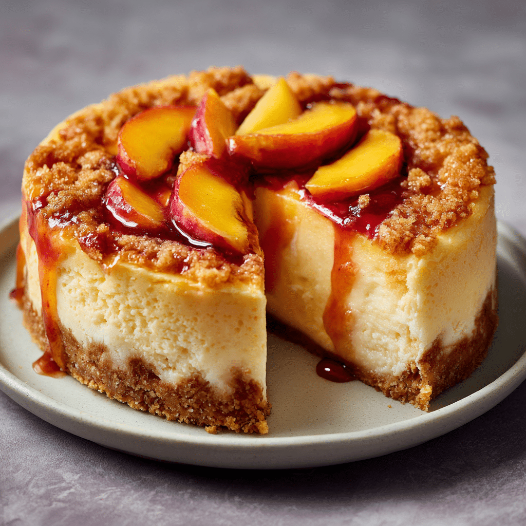 Peach Cobbler Cheesecake