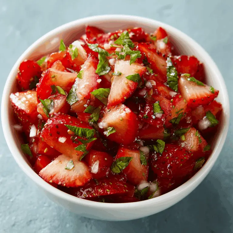 Strawberry Salsa (5 Ingredients)