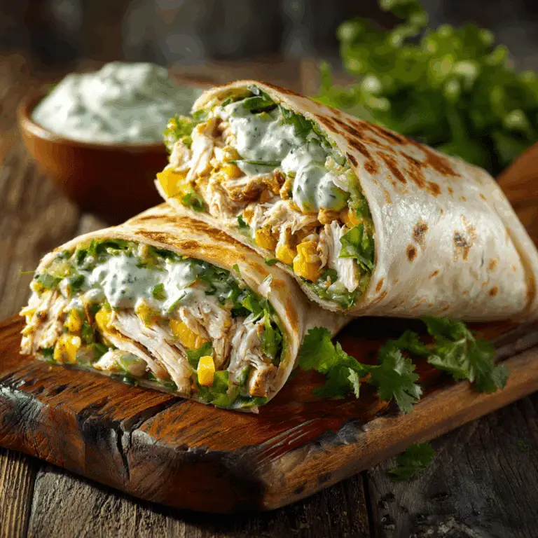Smoked Chicken Green Chile Burrito