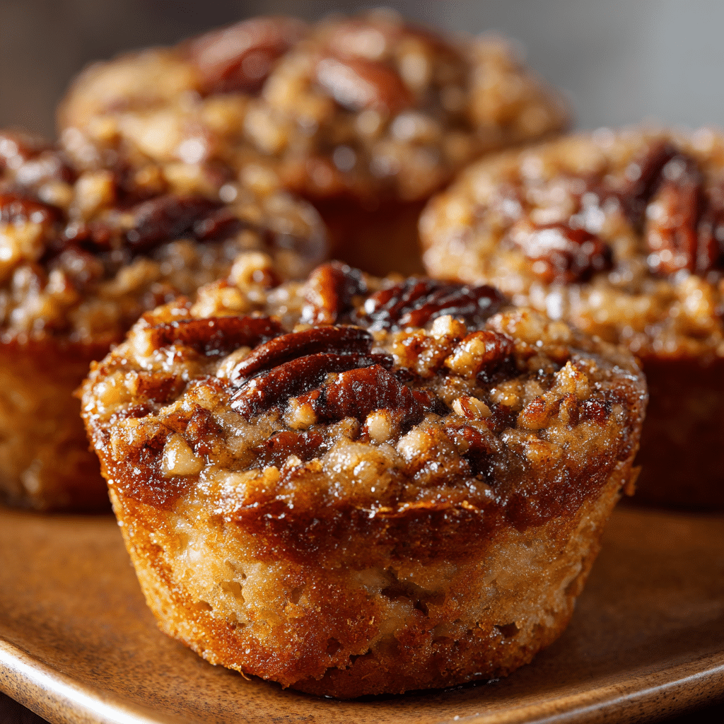 Pecan Pie Muffins with Brown Sugar