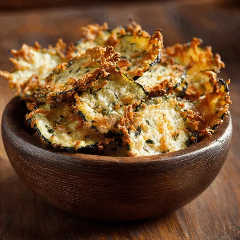 Crispy Zucchini Chips (Baked or Air Fryer)