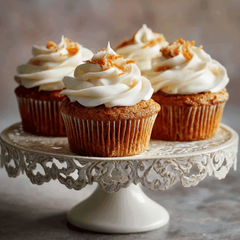 Carrot Cake Cupcakes (with Cream Cheese Frosting)