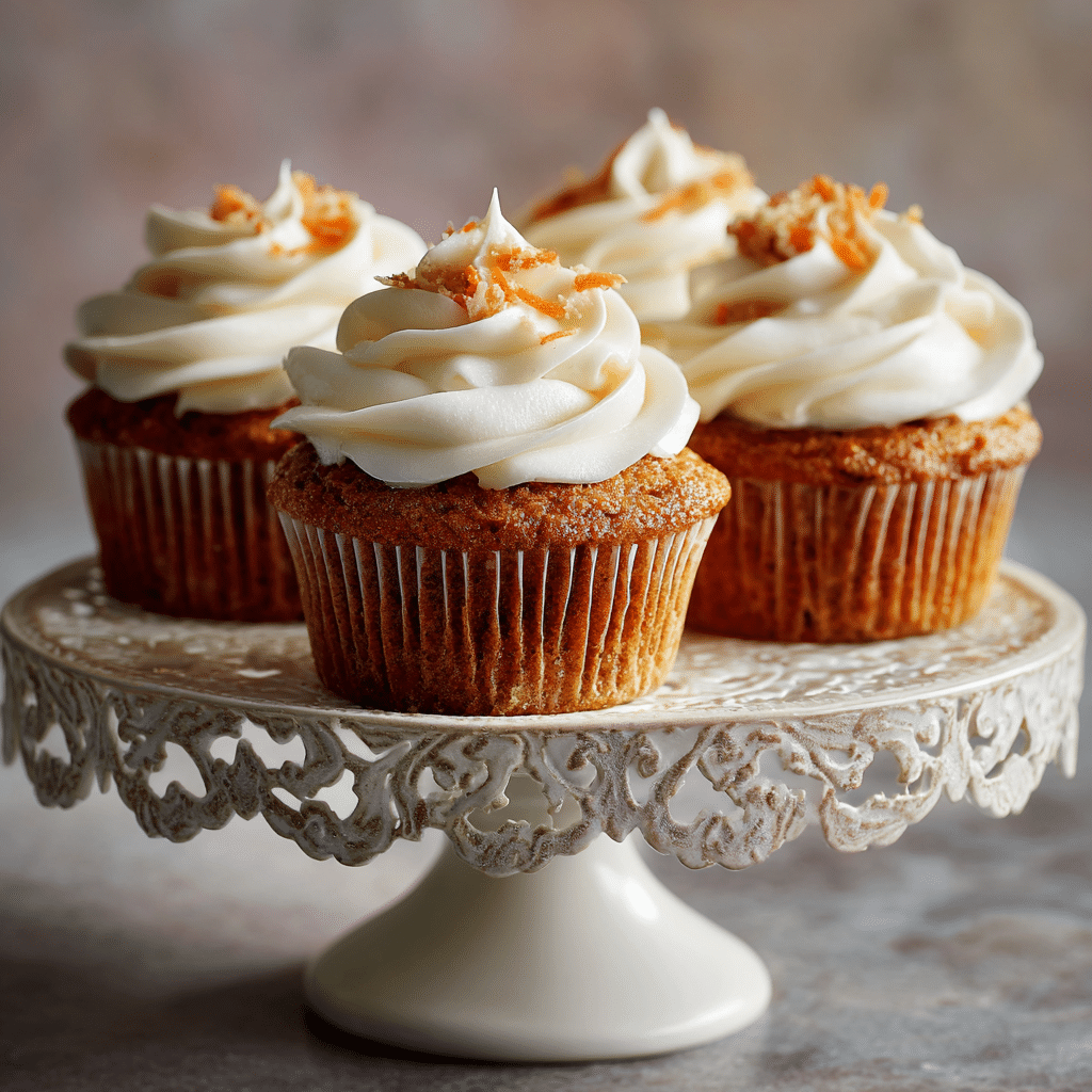 Carrot Cake Cupcakes (with Cream Cheese Frosting)