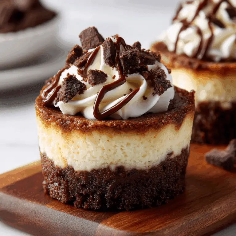 Loaded Brownie Cheesecake Cups
