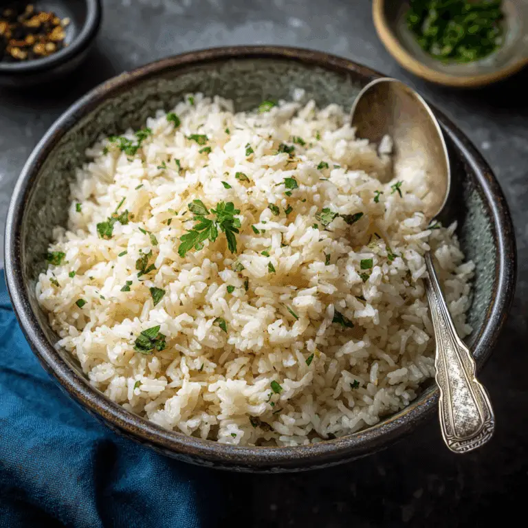 Garlic Butter Rice Side Dish