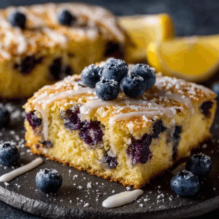 Lemon Blueberry Sheet Cake