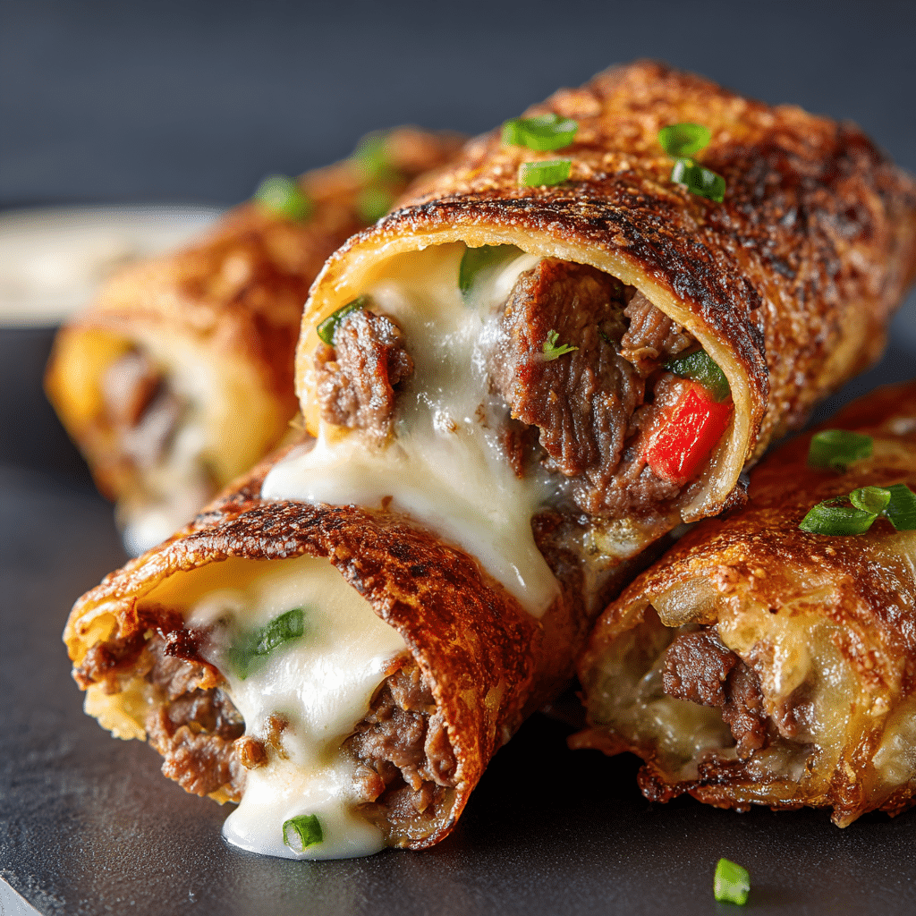 Keto Philly Cheesesteak Rolls
