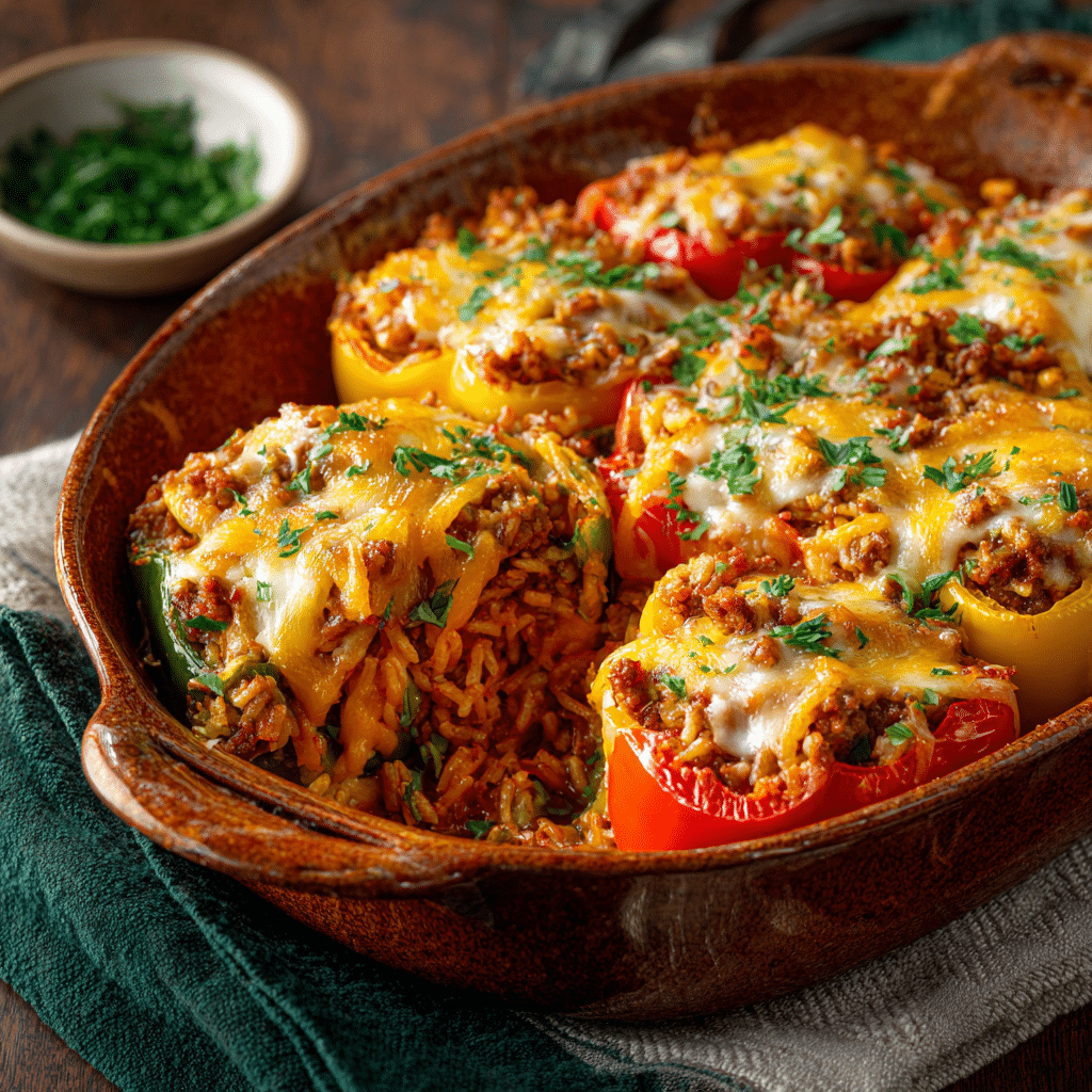 Delicious Beef and Pepper Bake