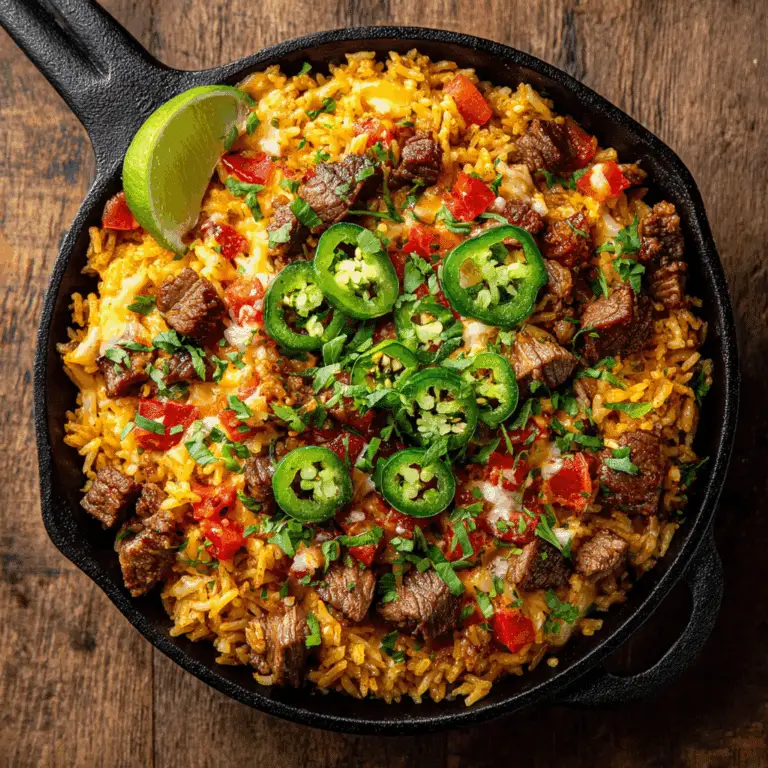Steak Queso Rice