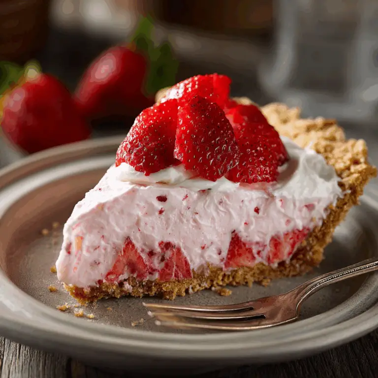 Strawberry Cream Cheese Pie – A Blissful No-Bake Delight