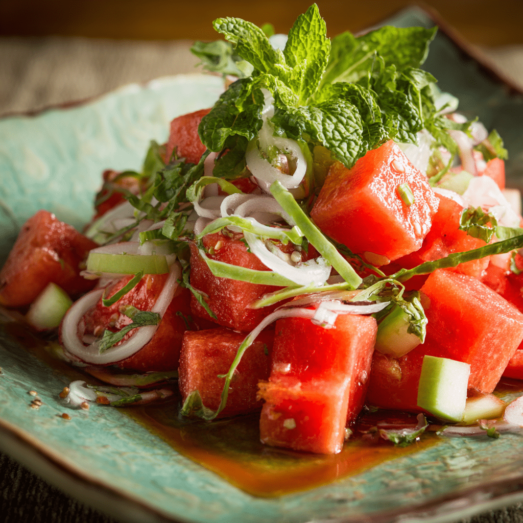 Asian Watermelon Salad