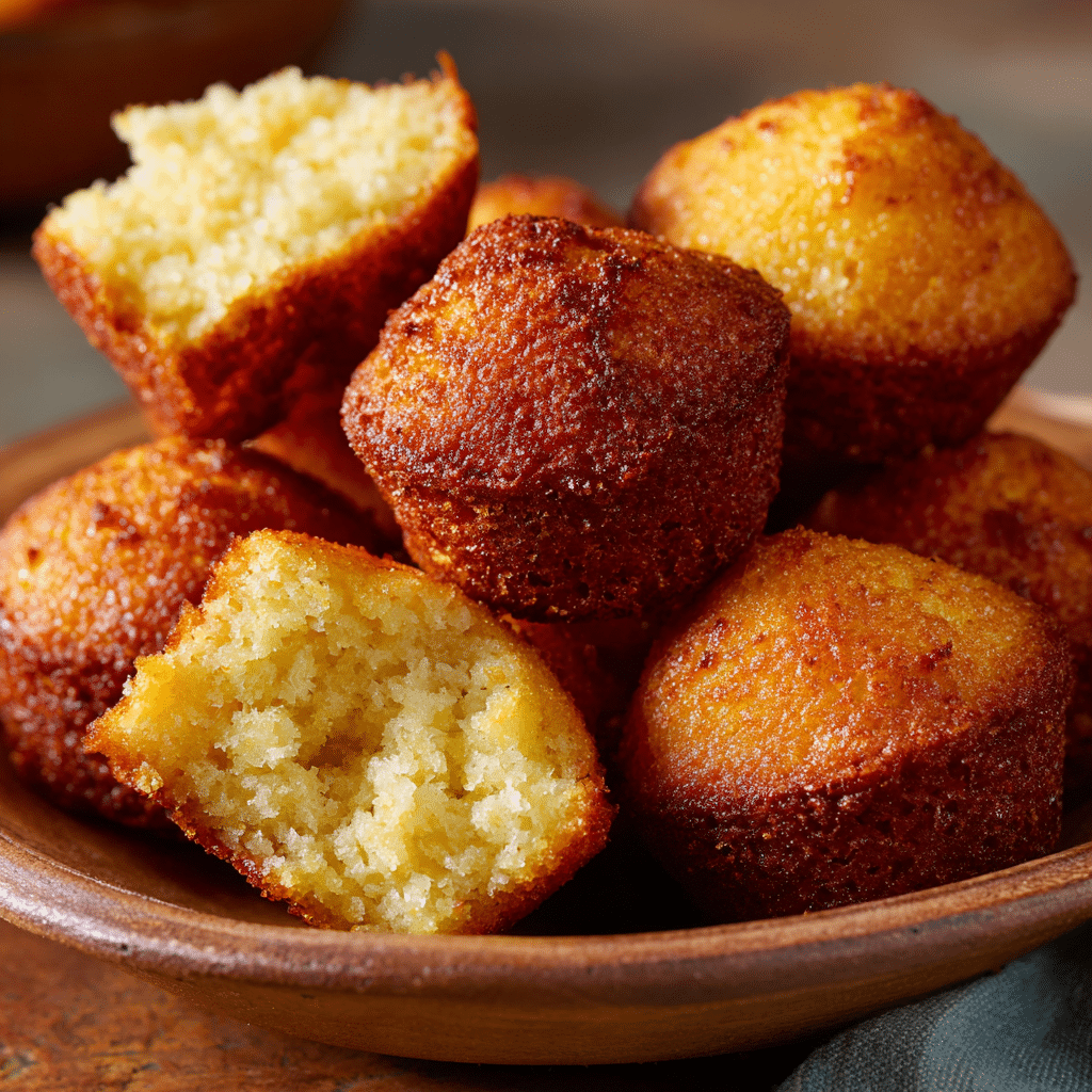 Honey Butter Cornbread Poppers