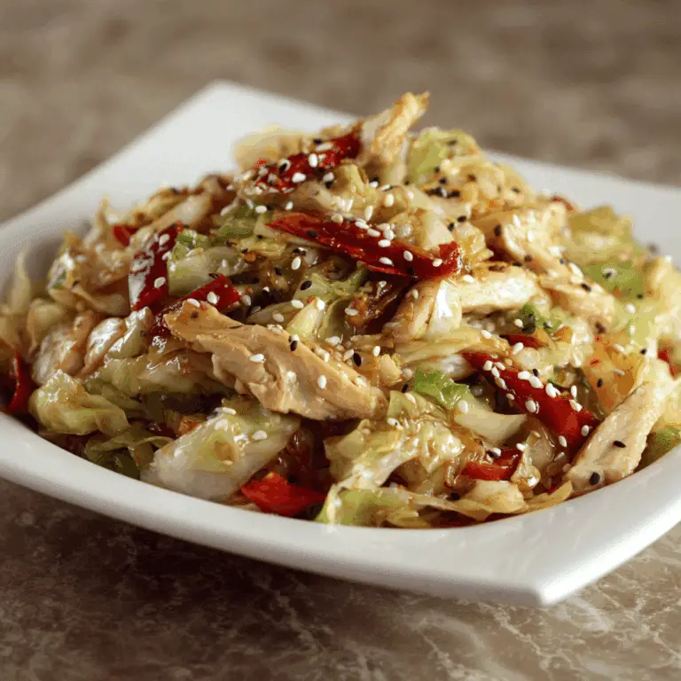 Chinese Chicken Cabbage Stir-Fry