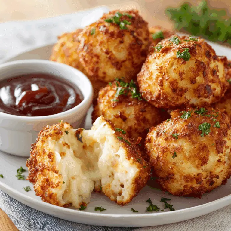 Air Fryer Cheesy Mashed Potato Balls