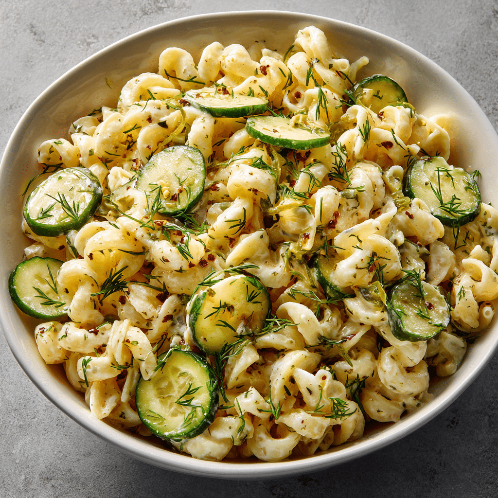 Dill Pickle Pasta Salad