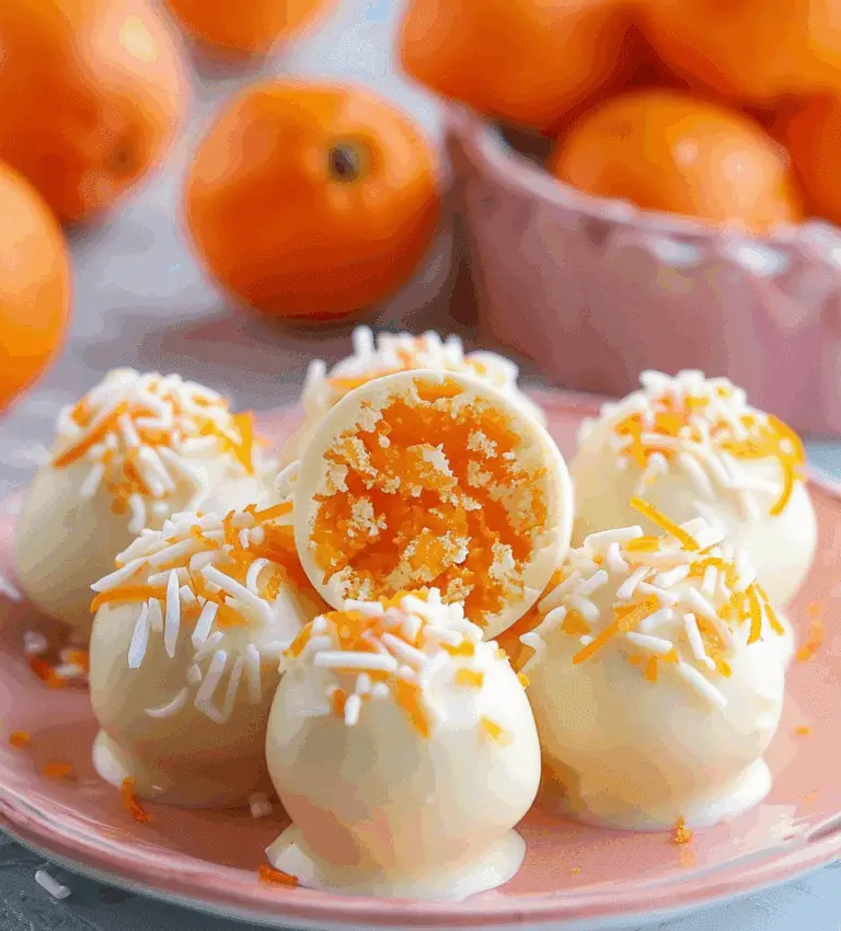 Irresistible Orange Creamsicle Truffles