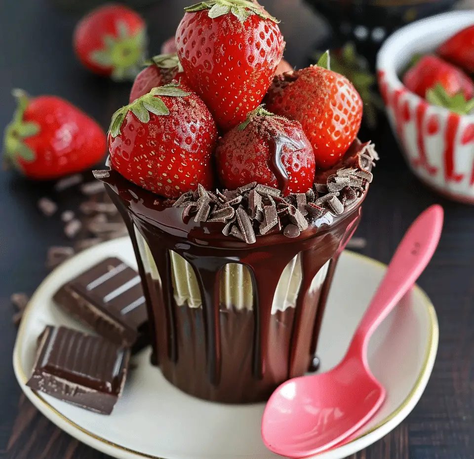 Dubai Strawberry Cups