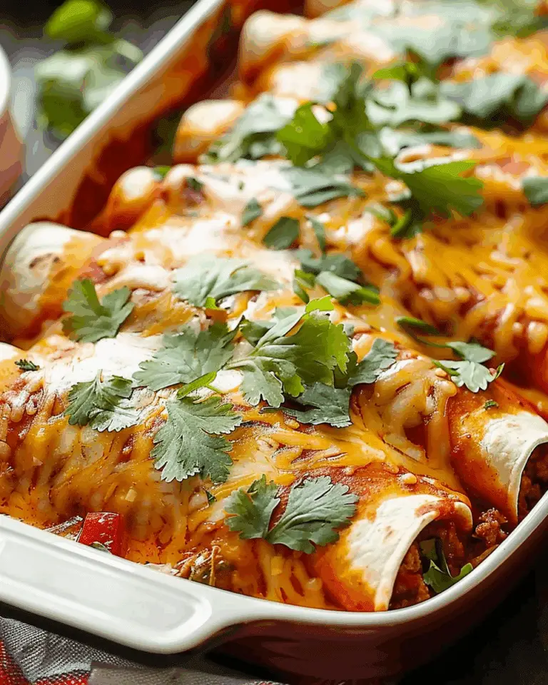 Easy Ground Beef Enchiladas