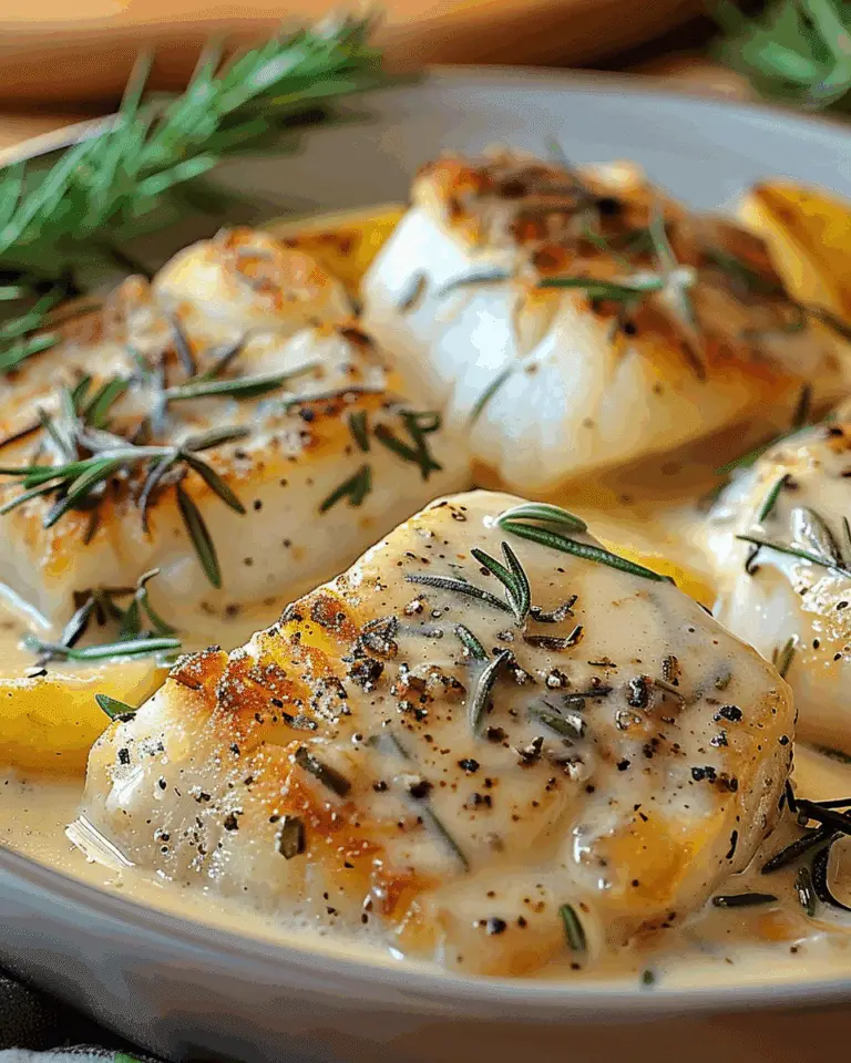 Cod & Potatoes in Rosemary Cream Sauce