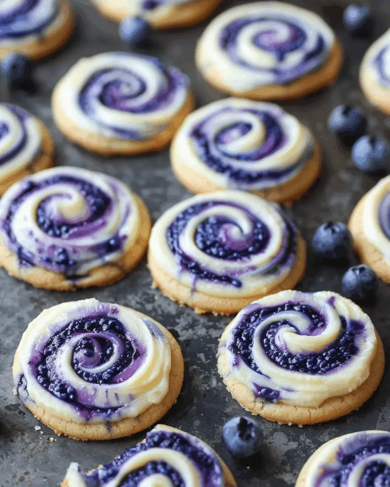 Blueberry Cheesecake Swirl Cookies