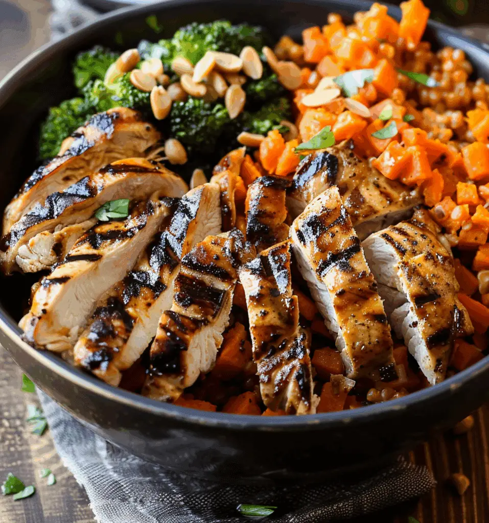 Grilled Chicken & Sweet Potato Bowl