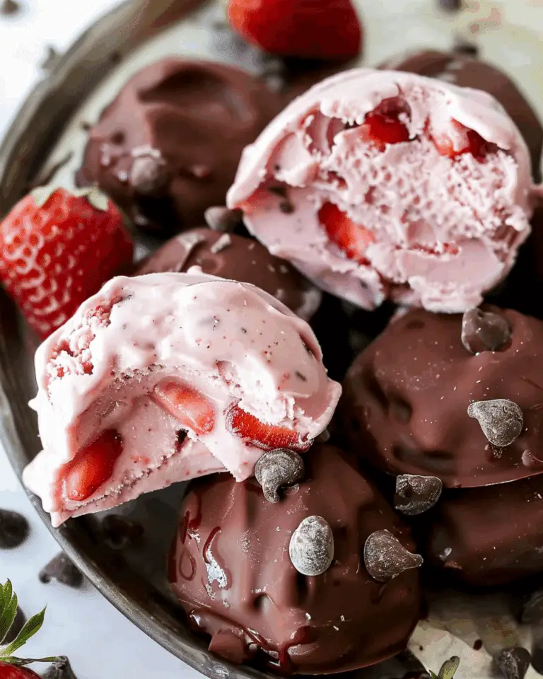Chocolate Strawberry Frozen Yogurt Bites