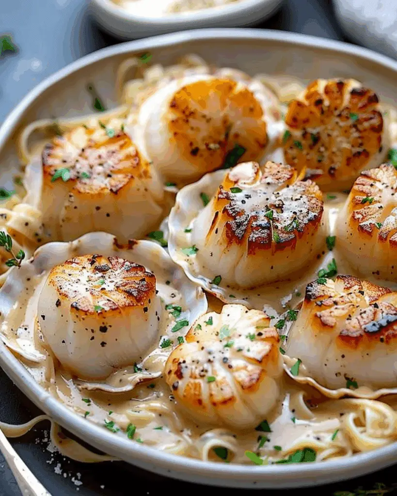 Scallop Recipe with Cream Sauce