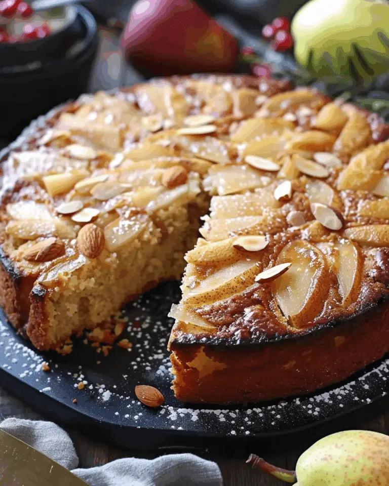 Pear Almond Cake