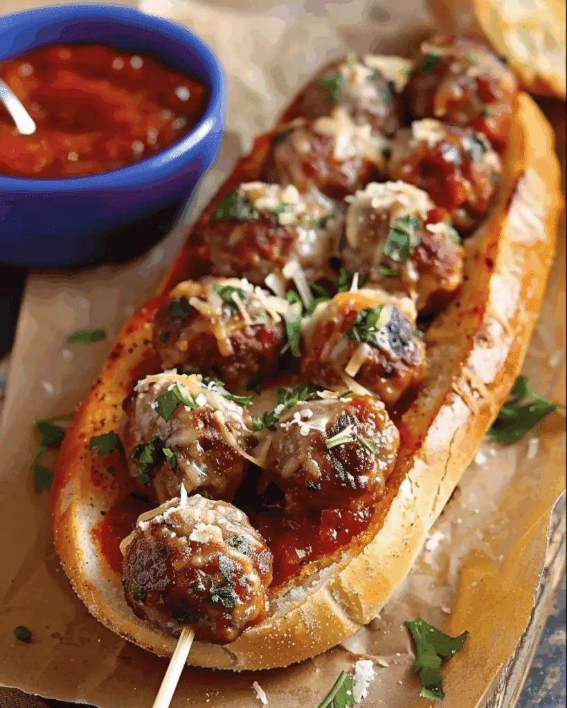 Meatball Subs on a Stick