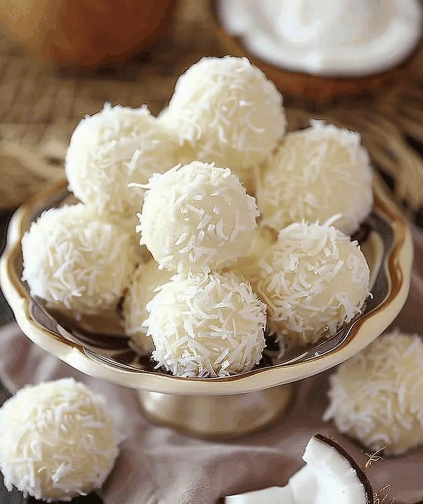 No Bake Coconut Cream Balls