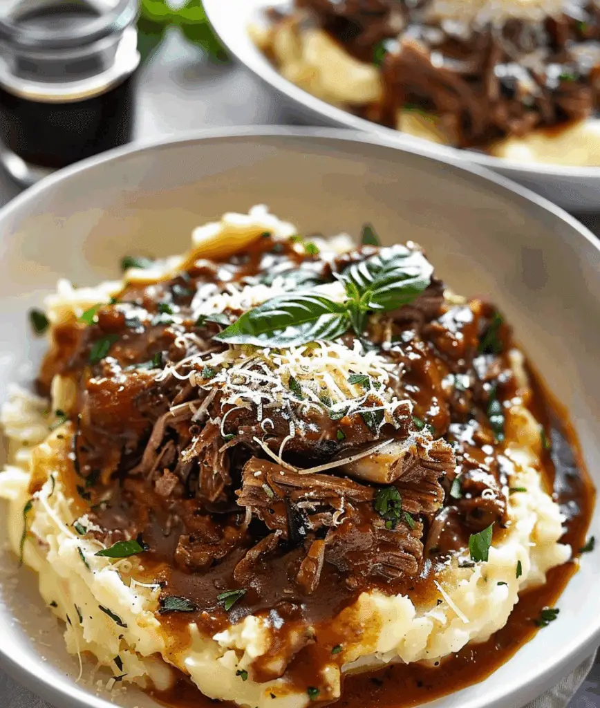 Short Rib Ragu with Parmesan Mashed Potatoes