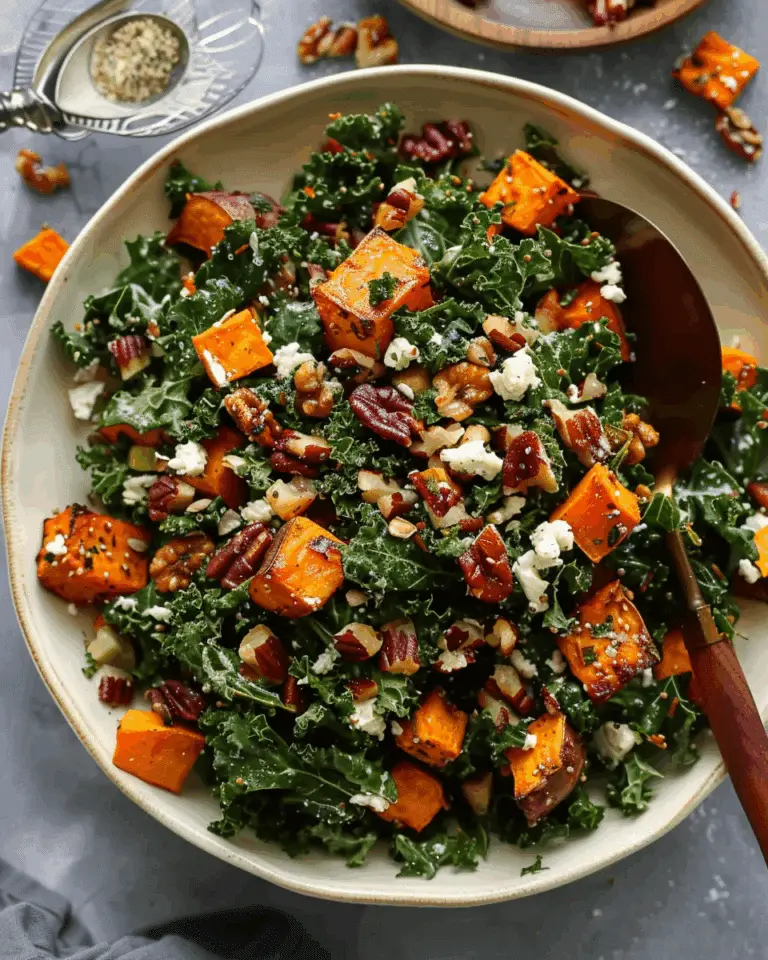 Roasted Sweet Potato Kale Salad