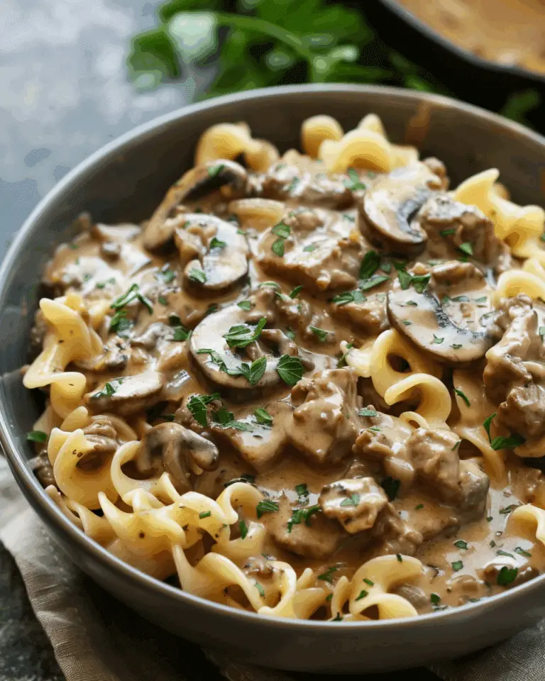 Slow Cooker Beef Stroganoff